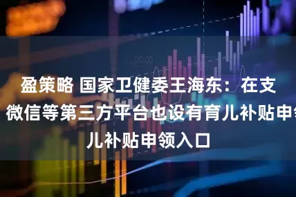 盈策略 国家卫健委王海东：在支付宝、微信等第三方平台也设有育儿补贴申领入口