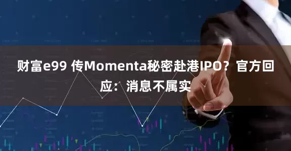 财富e99 传Momenta秘密赴港IPO？官方回应：消息不属实